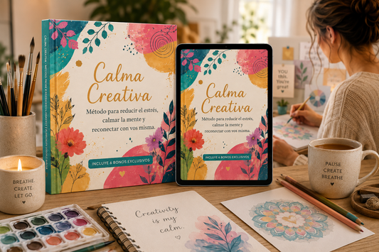 Calma Creativa | Método para reducir el estrés, calmar la mente y reconectar con vos misma.